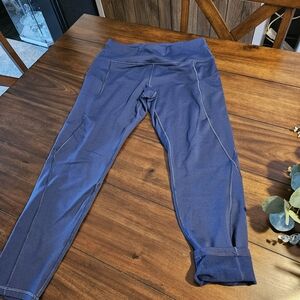 Ewedoos Fleece Lined Women's Navy Leggings